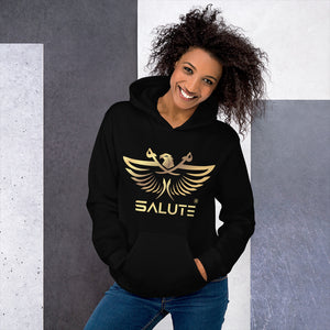 Salute Eagle Graphic Hoodie: Embrace Patriotism and Strength