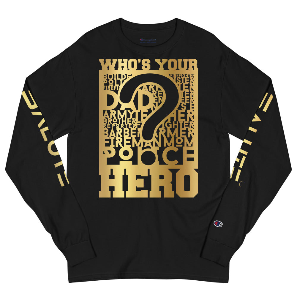 Men's Champion Long Sleeve Shirt - The Salute Brand