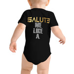 Load image into Gallery viewer, Salute Me Like A General Baby Onesies - The Salute Brand
