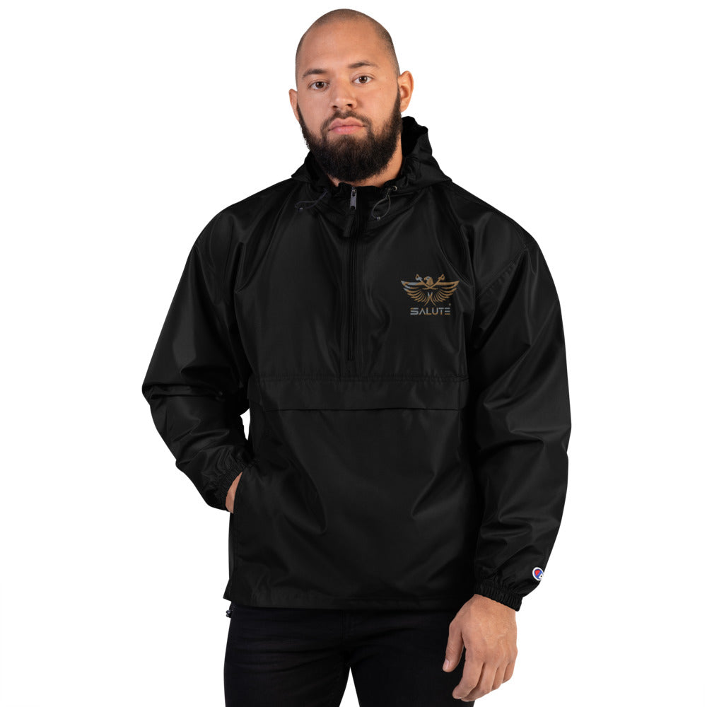 Embroidered Champion Packable Jacket - The Salute Brand